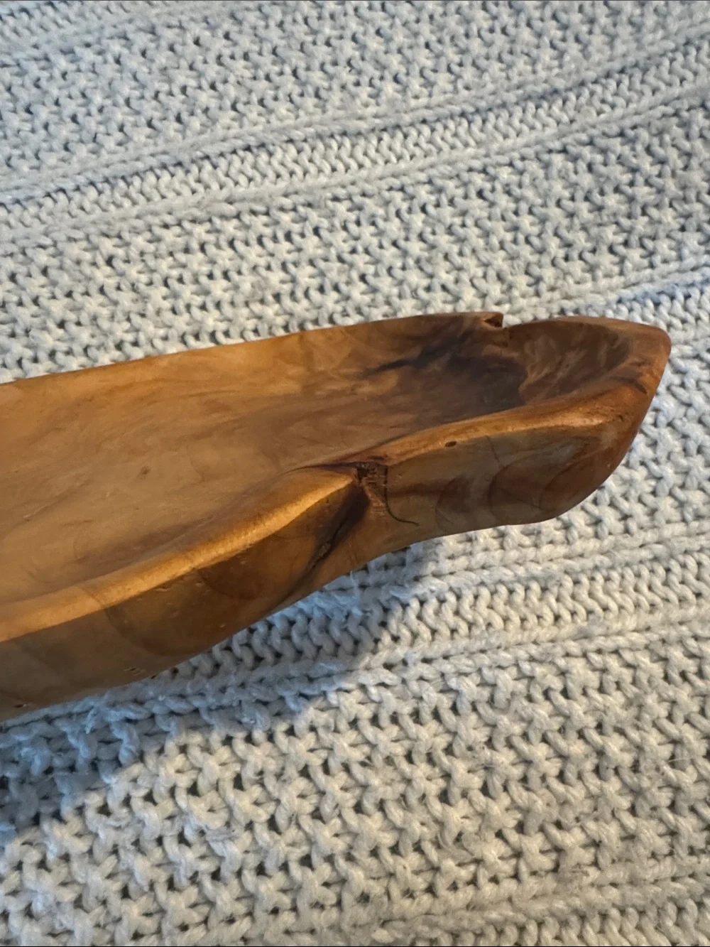 Hand-Carved Natural Brown Faux Wood Serving Board - Target